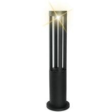 Lampione Giardino Lampada 12W Led Per Esterno Nero Lampioncino Luce Fredda Es28