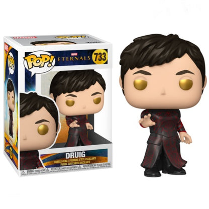 Funko Pop Marvel The Eternals 733 Druig Marvel Statua Figure Vyinil Disponibile