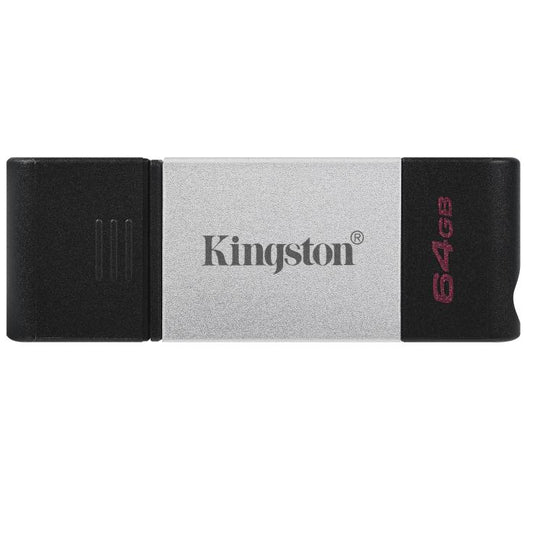 Kingston Pendrive 64Gb Otg Dt80/64Gb Usb Type C 3.2 Silver Argento Chiavetta Usb