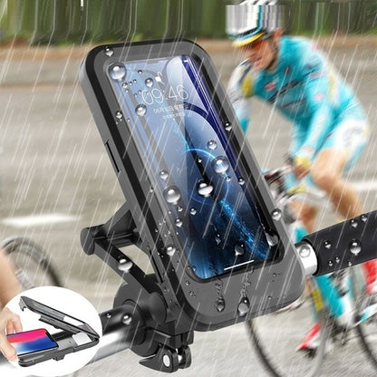 Supporto Cellulare Smartphone Per Bici/Moto Impermeabile Regolabile Fino A 6.7"