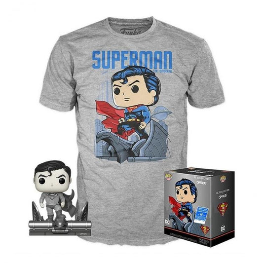 Funko Pop Dc Collection By Jim Lee Superman 278 + T Shirt M Special Edition Hero