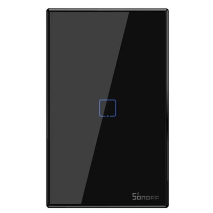 Sonoff Interruttore Smart Wifi 1 Canale Alexa Google In Vetro Scatola 503 Nero