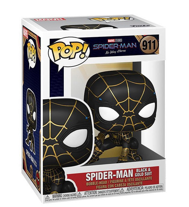 Funko Pop ! Marvel Spider-Man No Way Home - (911) Spider-Man Black & Gold Suit