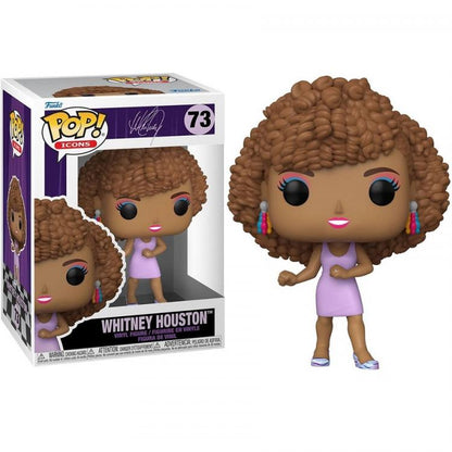 Funko Pop ! Icons Whitney Houston (73) Vinyl Figure Singer Iwdws Song Famous