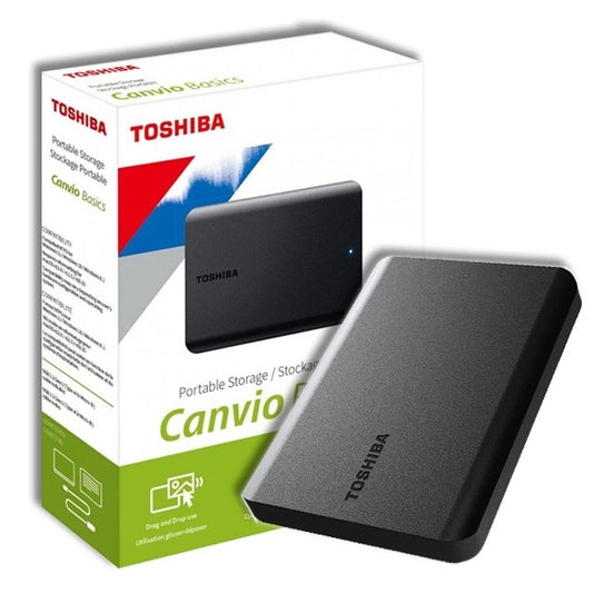 Toshiba Canvio Basics Hdd 2Tb Tb520 Modello 2023 Hard Disk Esterno Usb 3.2 2,5"