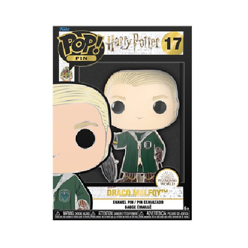 Funko Pop Pin ! Harry Potter - Wizarding World (17) Draco Malfoy Figure 9Cm