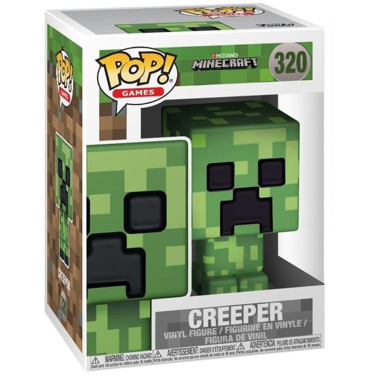 Funko Pop ! Games - Mojang Minecraft (320) Creeper Vinyl Figure 9Cm Statuetta