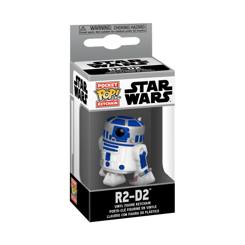 Funko Pop ! Keychain Pocket Star Wars R2-D2 Portachiavi 4cm Collezione Vinile