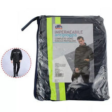 Tuta Completo Antipioggia Giacca Pantalone Impermeabile Pioggia Per Moto Scooter