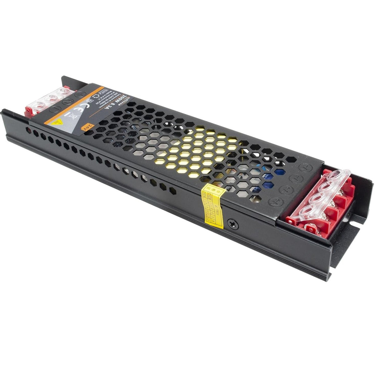ALIMENTATORE SLIM STABILIZZATO 12V 200W TRASFORMATORE 25MHA PER TELECAMERE E LED