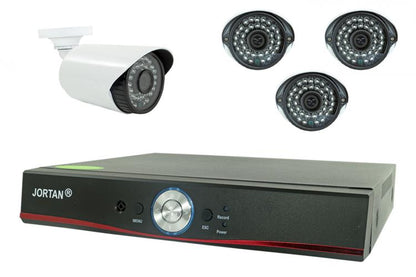 Kit Videosorveglianza Ahd Ip Cloud Dvr 4 Canali 4 Telecamere Hd Infrarossi 1.3 M