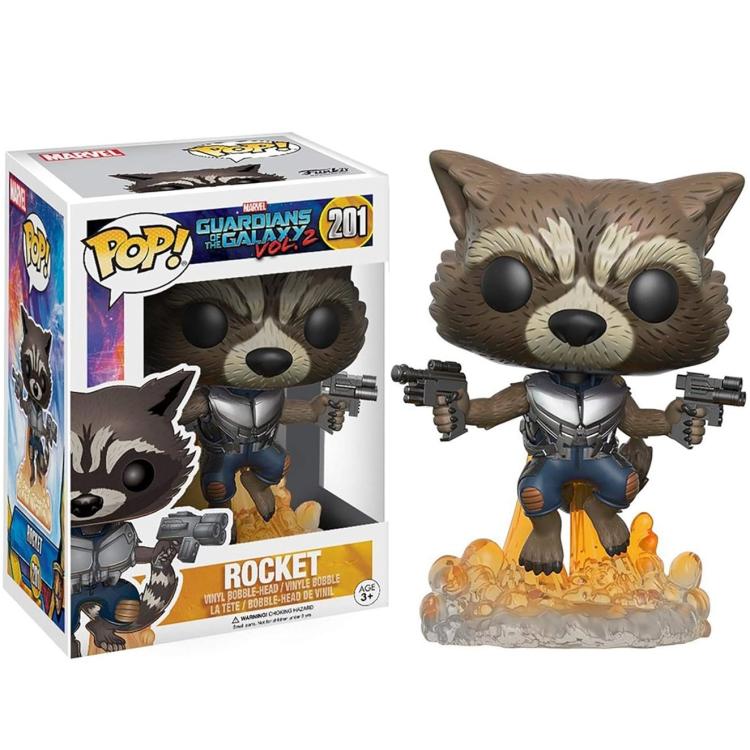 Funko Pop ! Marvel Guardians Of The Galaxy Vol.2 (201) Rocket Figure Vinyl 9Cm
