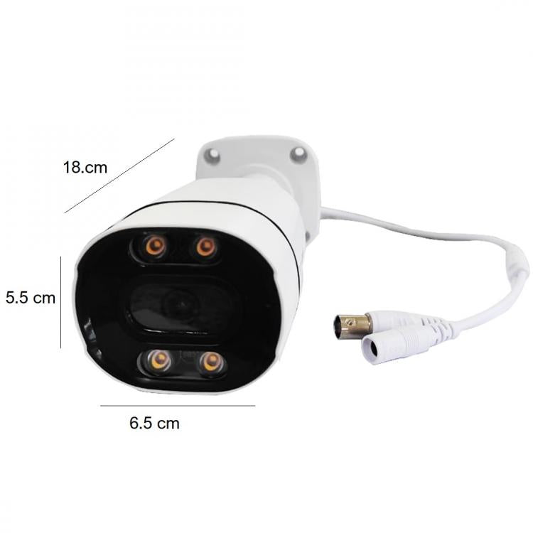 Telecamera 5 Mpx Videosorveglianza Ahd 5Mp 3.6Mm 4 Led Visione Notturna A Colori