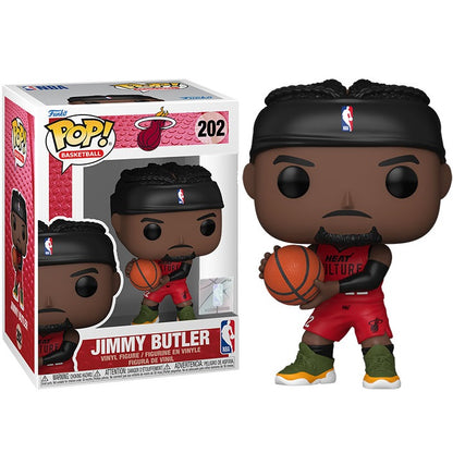 Funko Pop ! Basket Nba Miami Heat (202) Jimmy Butler City Vinyl Figure 9Cm
