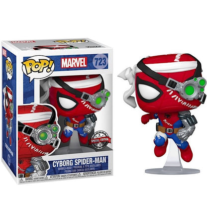 Funko Pop ! Marvel (723) Cyborg Spider-Man Special Edition Vinyl 9Cm Figure