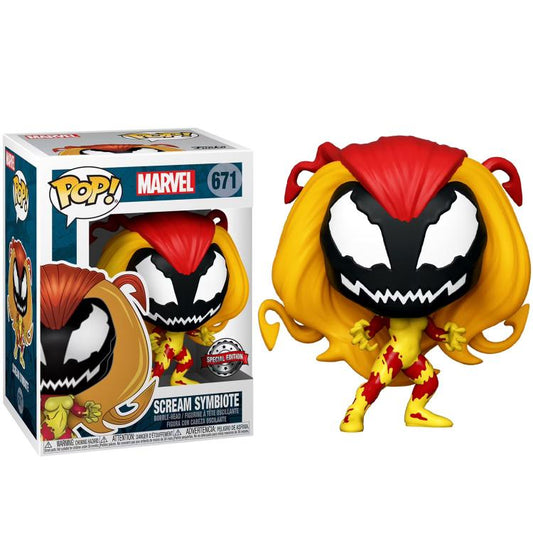 Funko Pop ! Marvel (671) Scream Symbiote Special Edition Bobble-Head Figure