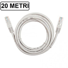 CAVO ETHERNET DI RETE LAN INTERNET RJ45 CAT5 20 METRI MODEM ROUTER FILO COMPUTER