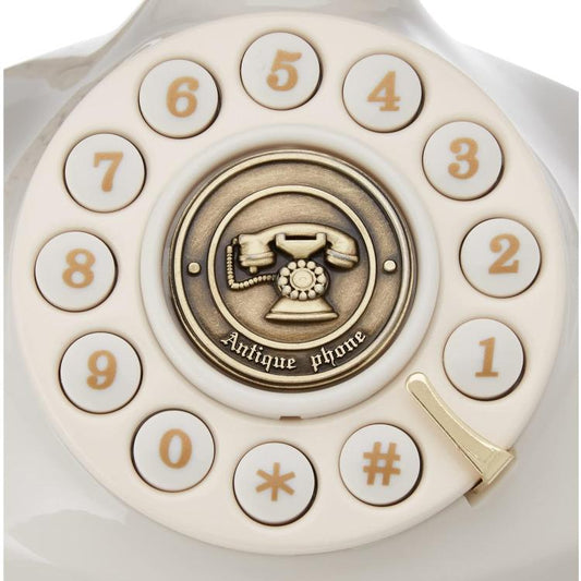 BRONDI TELEFONO FISSO VINTAGE 10 TAVOLO RETRO SUONERIA REGOLABILE FILO BIANCO