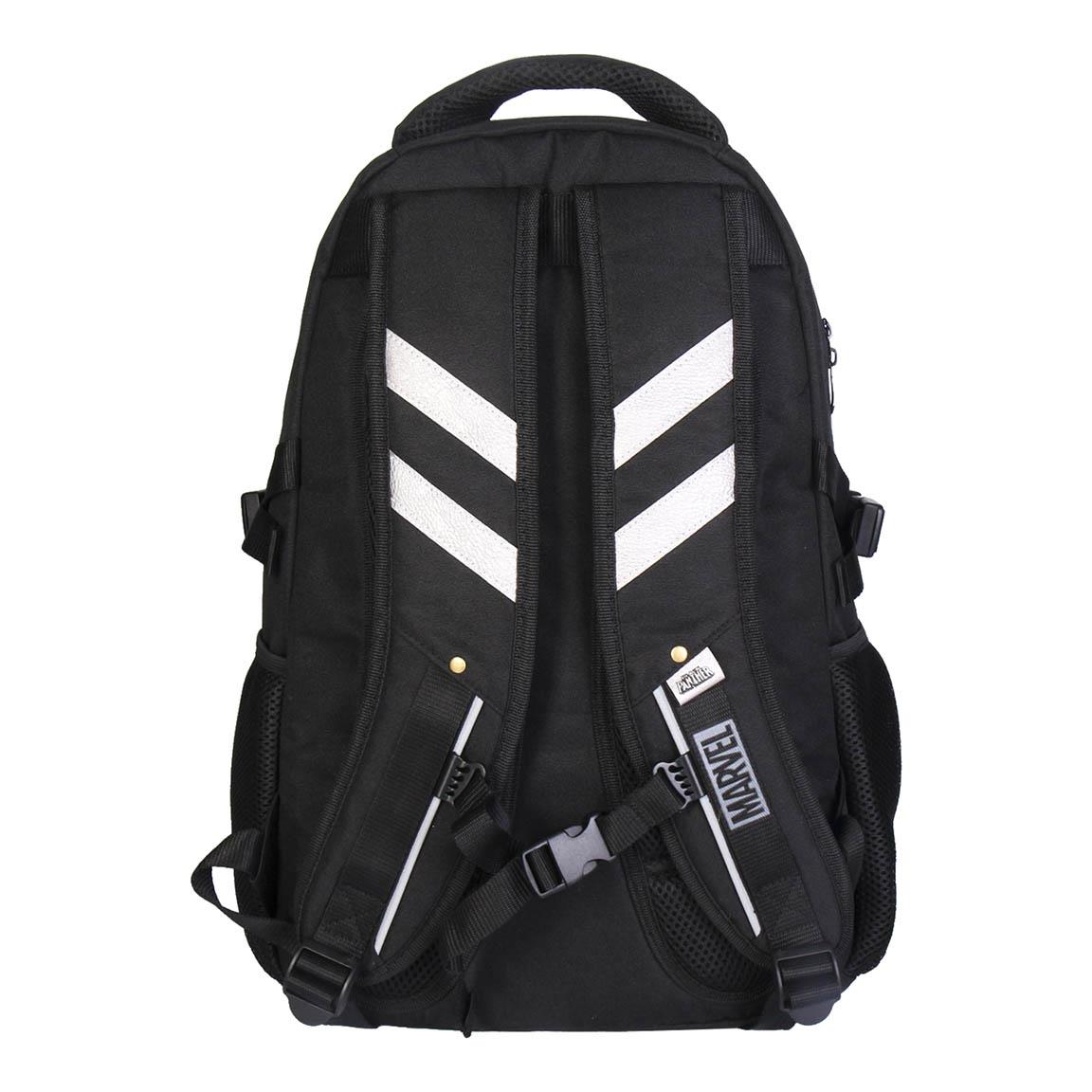 Zaino Marvel Avengers (Black Panther) Zainetto per Laptop Computer e Organizer interno con rete laterale Manici imbottiti ed ergonomici - Licenza ufficiale - da Ufficio, Viaggio Scuola - Uomo Adulti e Ragazzi