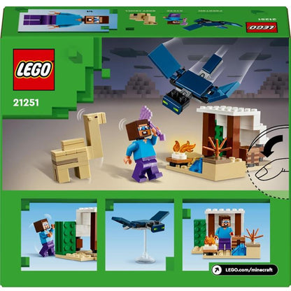 Lego - Minecraft 21251 Set (Spedizione Di Steve Nel Deserto) + 1 Figure 75Pz 6+