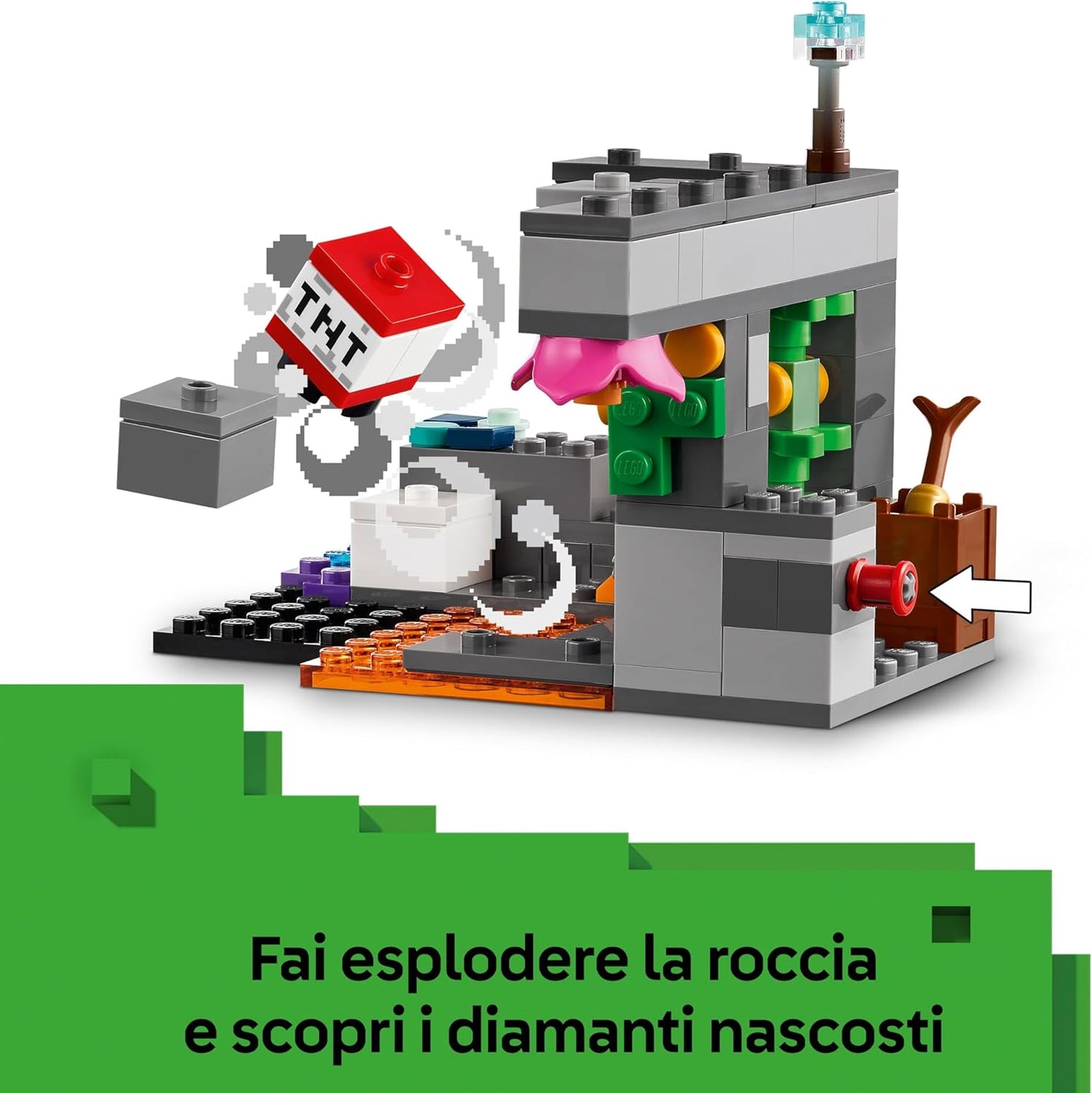 Lego - Minecraft 21274 L'Incontro con il Sorvegliante - 7+ Costruzione 238 Pz