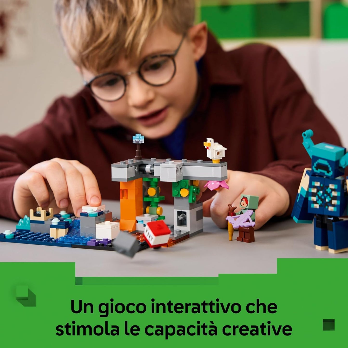 Lego - Minecraft 21274 L'Incontro con il Sorvegliante - 7+ Costruzione 238 Pz