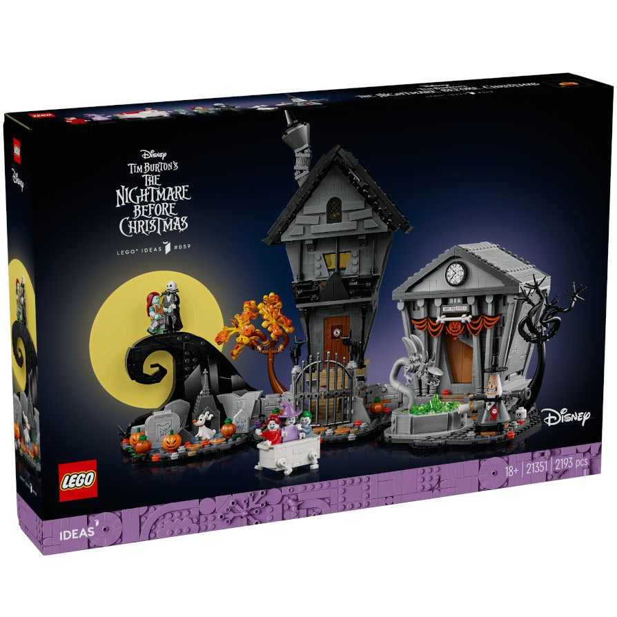 Lego - Ideas 21351 Disney Nightmare B.C. di Tim Burton RARE Costruzione 2193 pz 18+