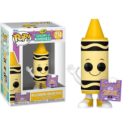 Funko Pop ! Crayola Colors Of Kidness (214) Hello Sunshine Vinyl Figure 9Cm