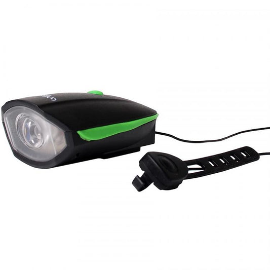 Luce Anteriore Per Bici Con Campanello Fanale Led Bicicletta Faro Torcia Tromba