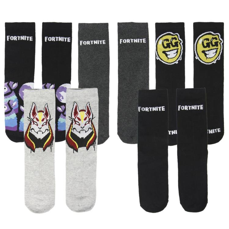 Cerda Calzini (Fortnite) 5 paia di Calze in Cotone Ragazzi Unisex 35-38 Gift Box