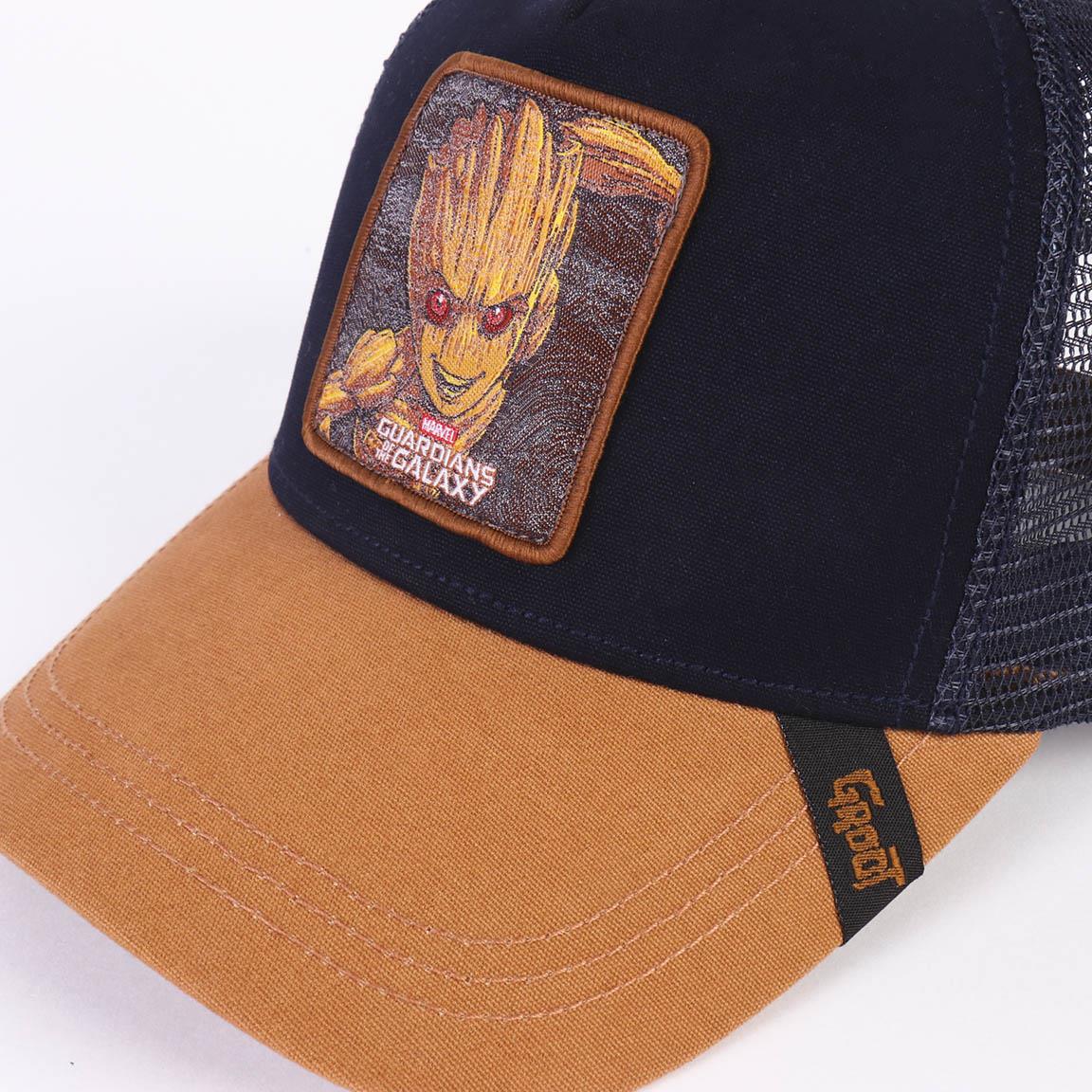 Cerdà - Marvel - Guardiani della Galassia (Groot) Ufficiale - Berretto Strapback Cappello Trucker con Visiera Curva Stile Baseball Cap