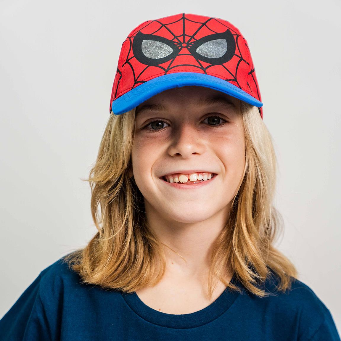 Cerdà - Cappellino Marvel (Spider-Man) Ufficiale - Berretto Strapback Cappello Spiderman con Visiera Curva Stile Baseball Cap per Bambini da 4 a 8 Anni