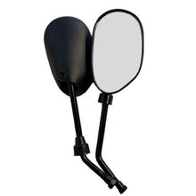 Coppia Specchietti 2 Specchi Retrovisori Universali Moto Scooter Nero Dx+Sx M10