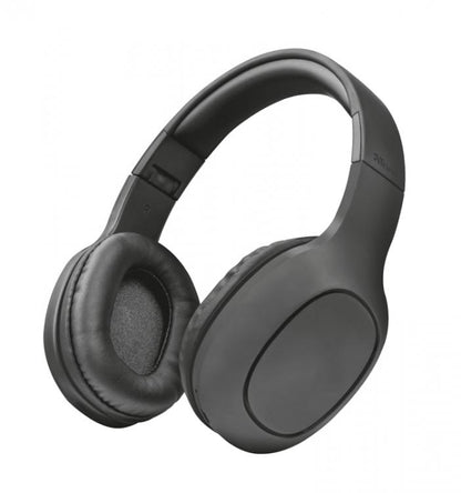 Trust Cuffia Wireless Bluetooth Mp3 Micro Sd Auricolare Cuffie Microfono Dj Pc