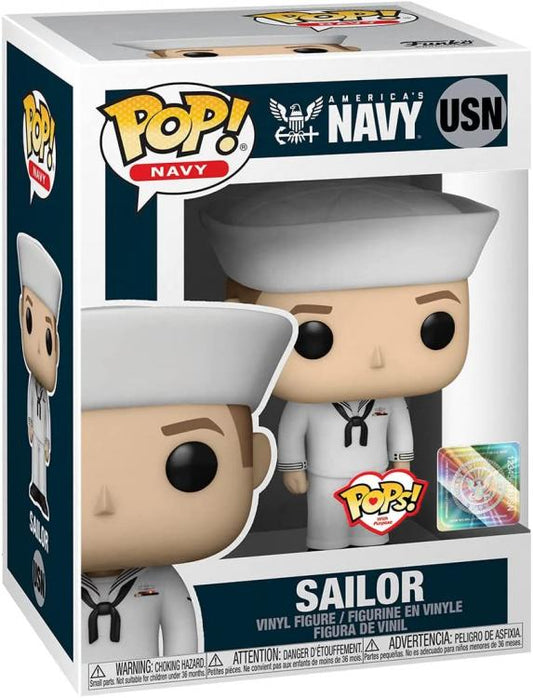 Funko Pop ! America'S Navy (Usn) Sailor Dress Male 2° Marinaio Uomo Vinyl Figure