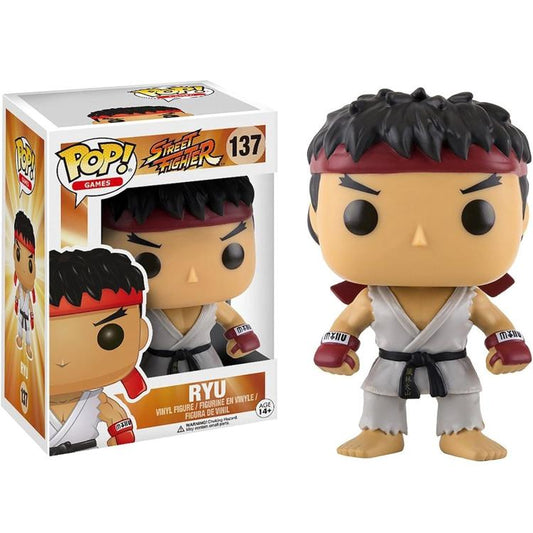 Funko Pop ! Games - Street Fighter (137) Ryu Vinyl Figure 9Cm Statuetta Boxer