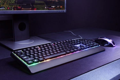 Trust Tastiera Basic Gaming Led Keyboard Retroilluminata Multicolore Pc Da Gioco