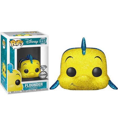 Funko Pop ! Disney (237) Flounder Exclusive Diamond Figure Vinyl 9Cm Statuetta