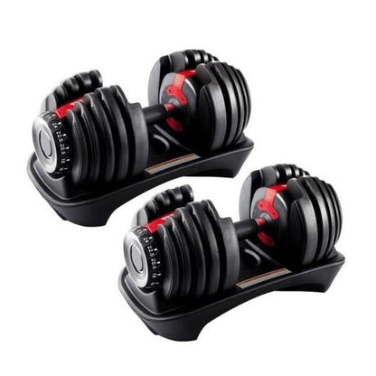 Hb Coppia Manubri A Selettore Regolabile Dumbbells Fitness Peso Variabile 0-24Kg