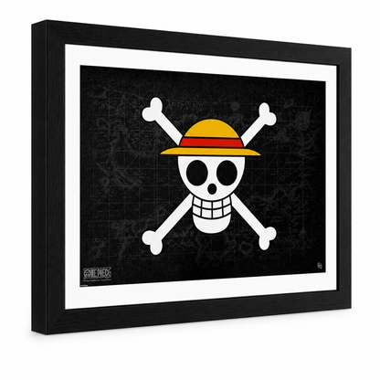 One Piece StrawHat Crew Flag - Cornice Quadro Collector Print 30x40cm