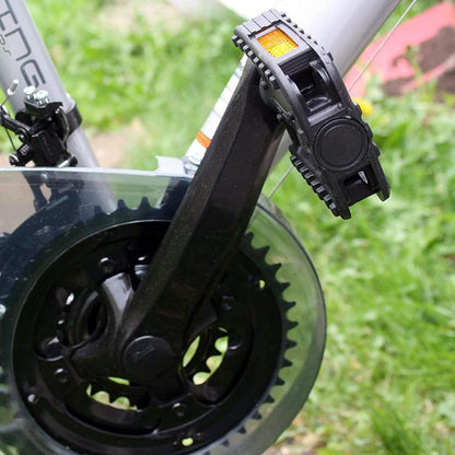 COPPIA PEDALI PER BICI BICICLETTA MTB CON RIFLETTORI UNIVERSALI ANTISCIVOLO NERO