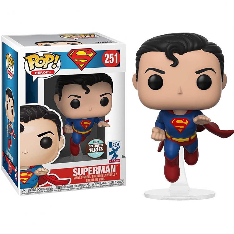 Funko Pop ! Dc Heroes (251) Superman Speciality Series Limited Edition 80° Years