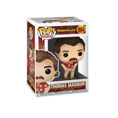 Funko Pop ! Television - Magnum P.I. (964) Thomas Magnum Vinyl Figure 9Cm Statua