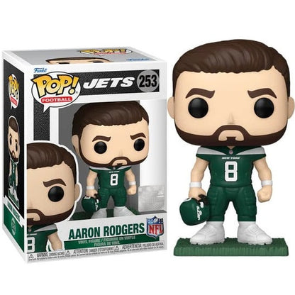 Funko Pop ! Football Nfl New York Jets (253) Aaron Rodgers Player Americano