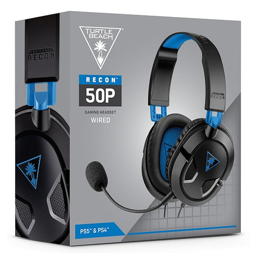 Turtle Beach Recon 50P Cuffie Gaming Wired Ps4 / Ps5 / Pc Switch Xbox Headset Pc