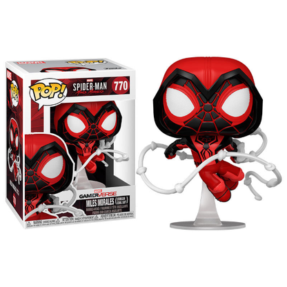 Funko Pop Spiderman Miles Morales 770 Crimson Cowl Suit Special Sigilliato