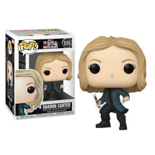 Funko Pop The Falcon And Winter Soldier 816 Sharon Carter Vinykl Action Figure