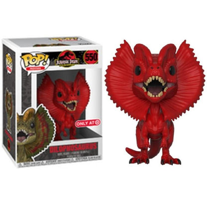 Funko Pop! Jurassic Park (550) Dilophosaurus (Limited Red Edition) Vinyl Figure