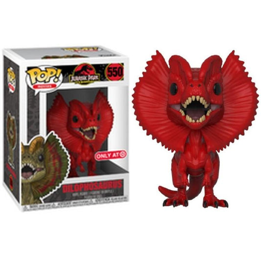 Funko Pop! Jurassic Park (550) Dilophosaurus (Limited Red Edition) Vinyl Figure