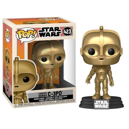 Funko Pop Star Wars 423 Concept Series C-3Po Vinyl Action Figure Statuetta